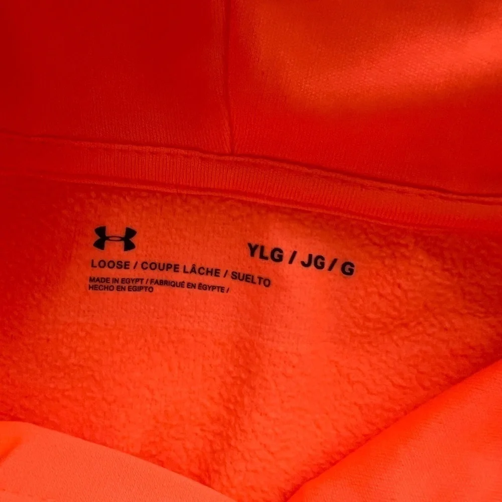 Under Armour NWT Neon Orange hoodie - size Large